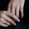 Ringe in 14kt Gold mit Diamanten Siegel Ring Stacking Rings ELIZA WEISS